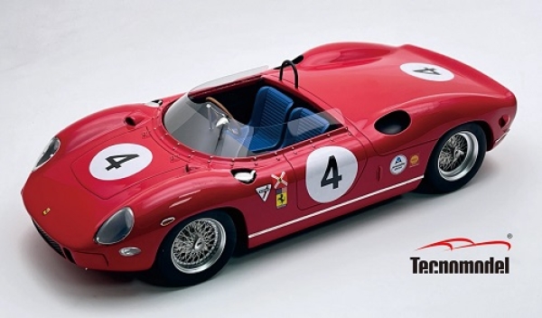 TM18310D Ferrari 330P GP Canada Mosport 1964  #4 NART Winner Driven by: P. Rodriguez 1:18